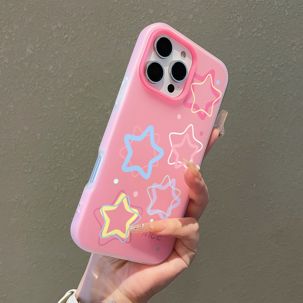 Samsung Galaxy S25 - Kawaii Outlines Star Jelly Phone Case