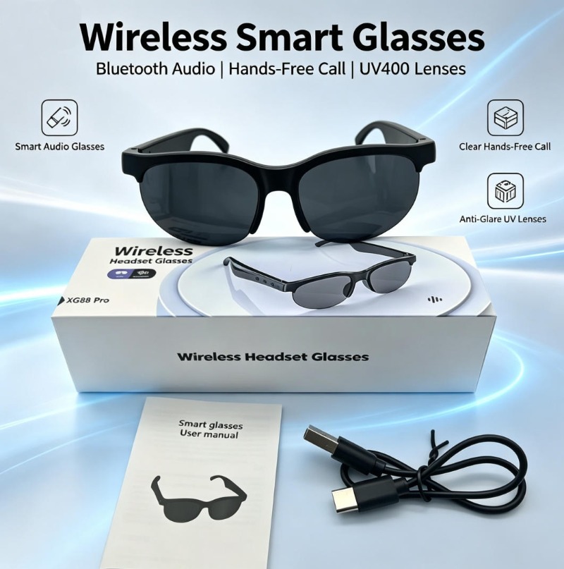 Smart Glasses Bluetooth Call M - Smart Glasses Lens ulasan dan harga