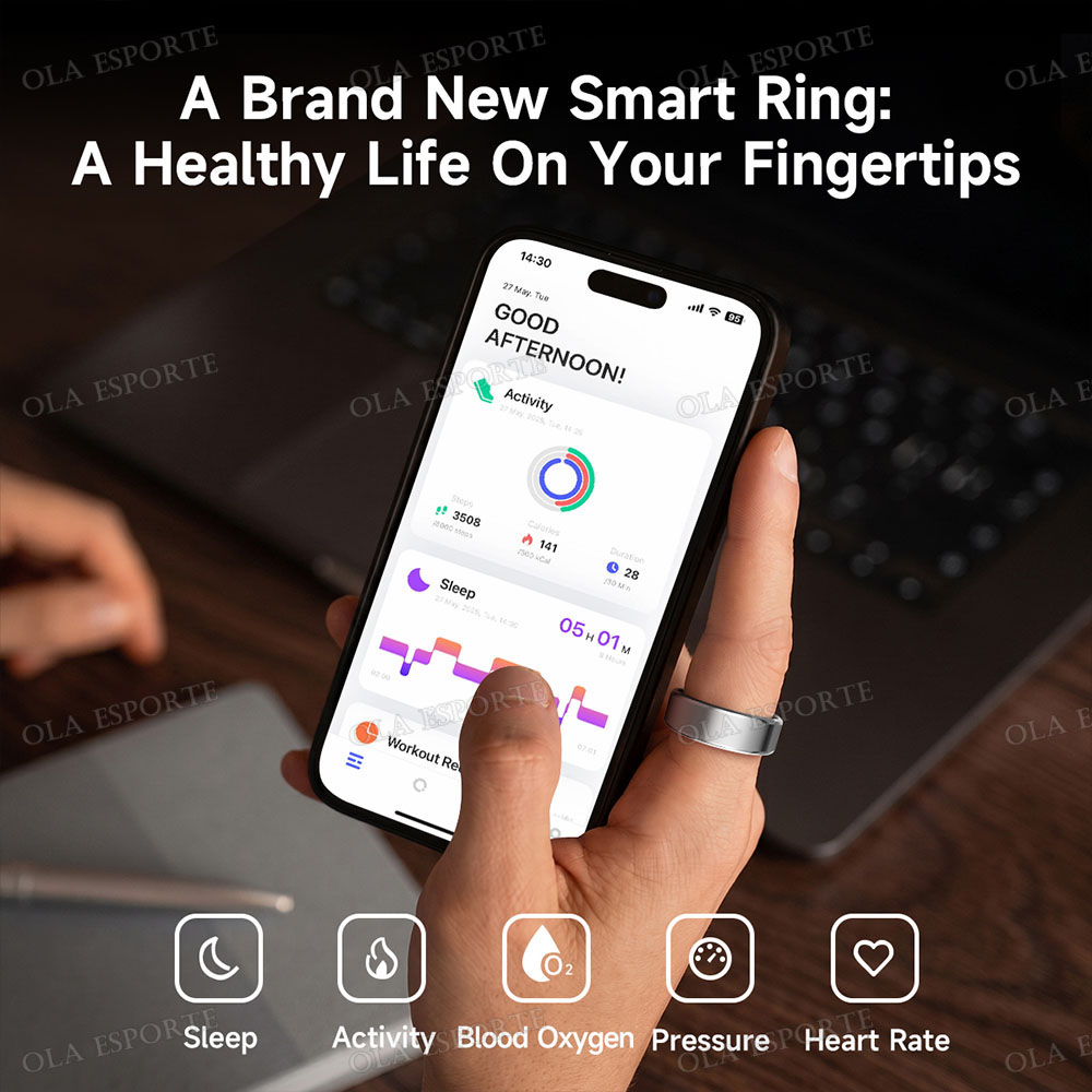 R09 Smart Ring Men Women with  - Temperature Ring Skin ulasan dan harga