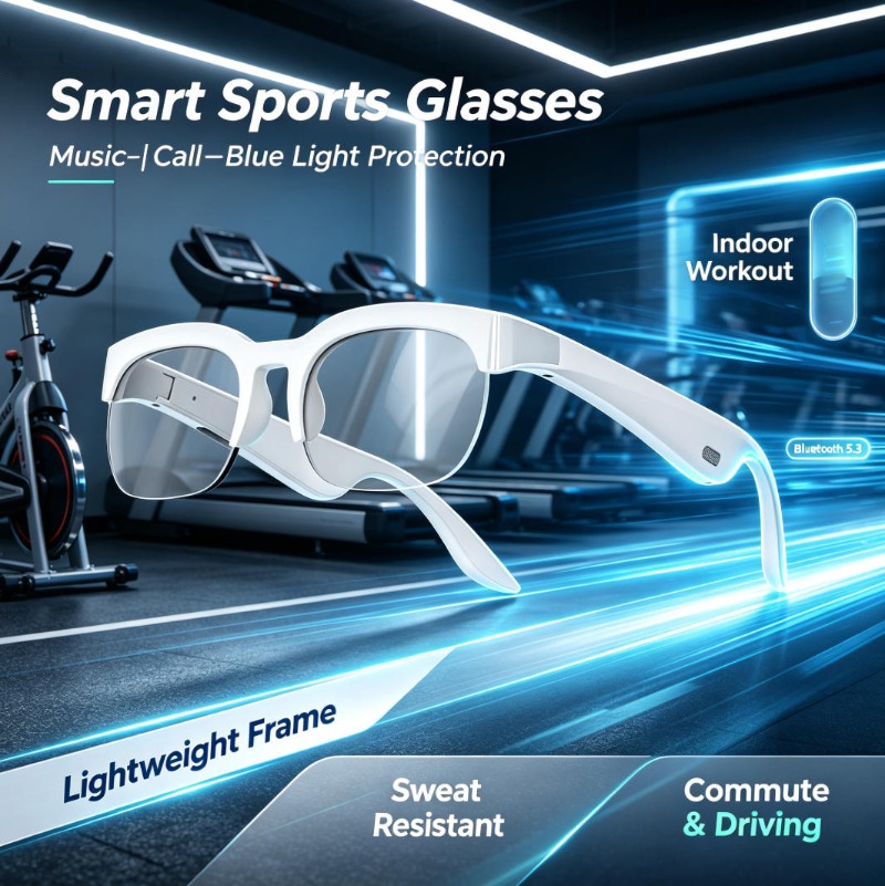 Smart Glasses Bone Conduction  - Smart Glasses Lens ulasan dan harga