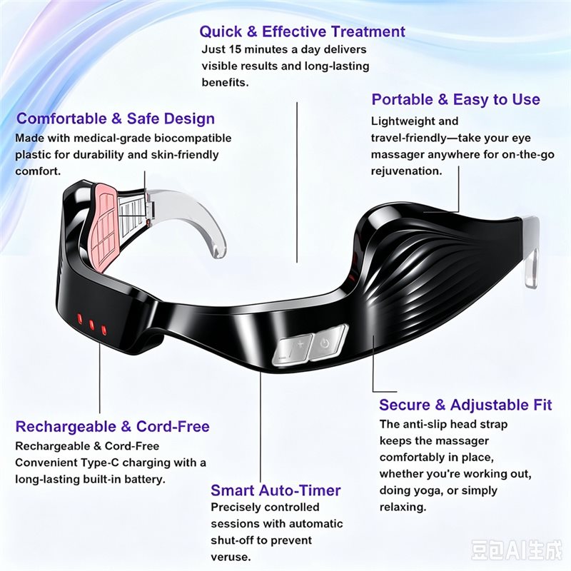 AA20-Under Eye Red Light Thera - Light Therapy Glasses ulasan dan harga