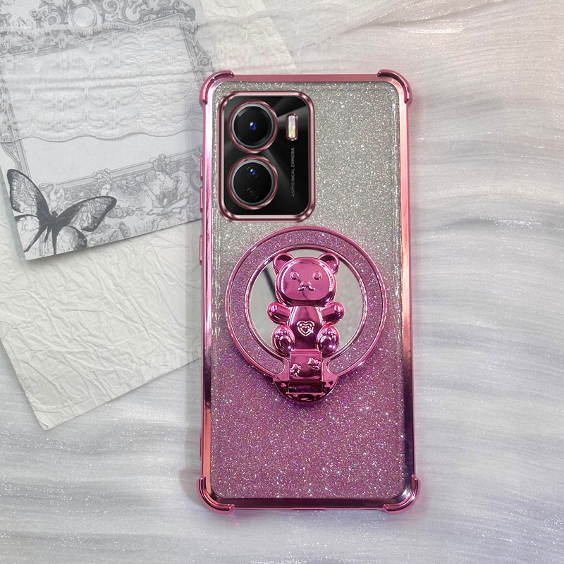 Heart Bear Glitter Phone Holde - Vivo Y28 ulasan dan harga
