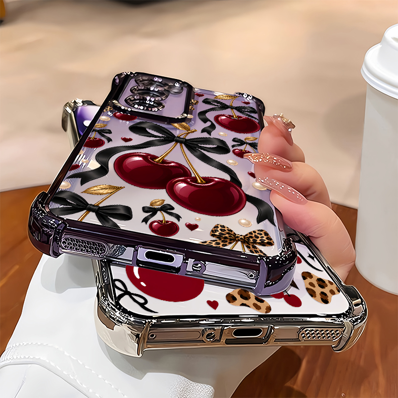 Luxury Wine Red Cherry Leopard - Oppo Reno 12 ulasan dan harga